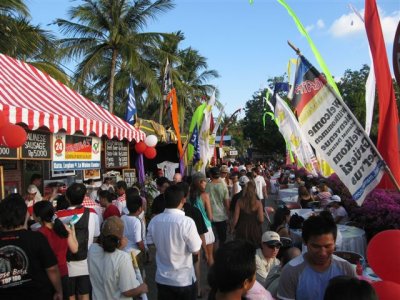 Kuta Karnival food stalls