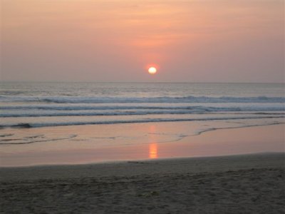 another lovely sunset on the beach at Legian, Bali