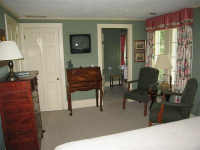 antique dresser, sitting area,