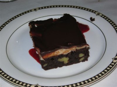 one of the many delicious deserts  (deserts were served every day in the sitting room at 2 pm)