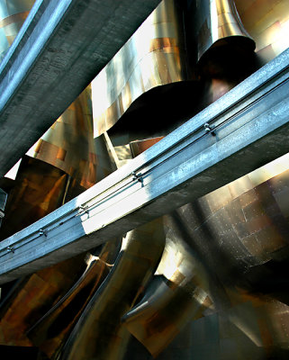 Architectual detail from the Seattle Experience Music Project Museum