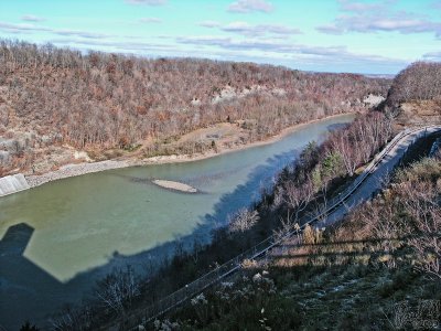 Downstream Side Of The Dam