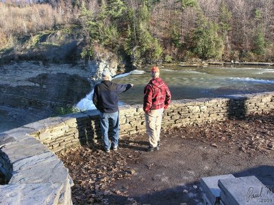 Dave And Pete At The Middle Falls