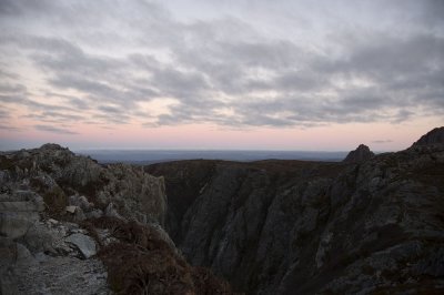 Last light from Crater Peak