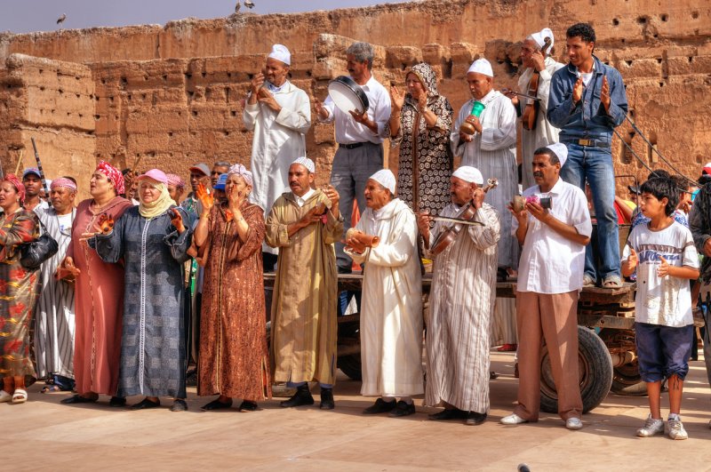 Rehearsals for the annual show at the El Badi Palace Marrakech.jpg