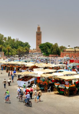 Koutoubia Mosque and Jemaa El Fna Square Marrakech.jpg