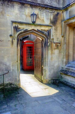 Telephone Box Magdalen College Oxford