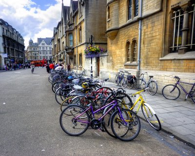 Bicycles in Broad Street, Oxford