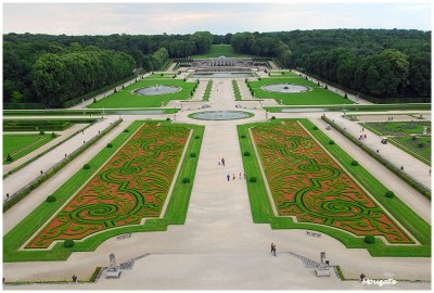 Parterre de broderie oeuvre du jardinier Lentre