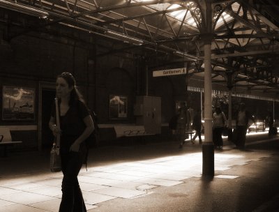 Girl on platform 1 sepia.jpg