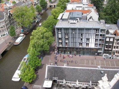 Anne Frank's house from the tower
