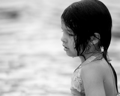 Erin at the pool black and white 2.jpg