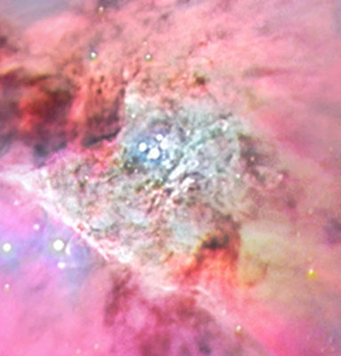 The Trapezium inside the Great Nebula
