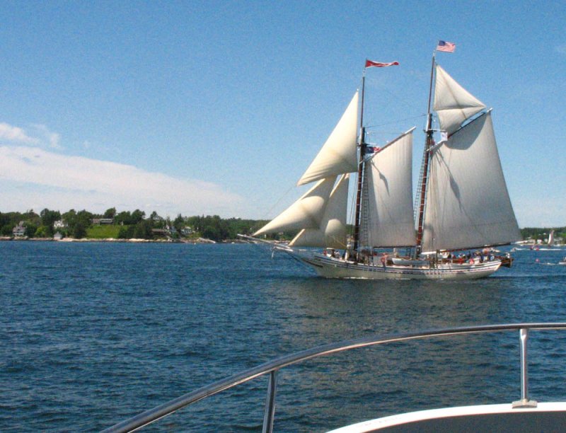 Windjammer in Boothbay Harbor