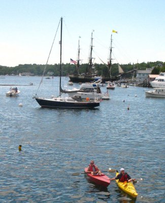 Kayaks in Boothbay Harbor