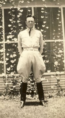 1936: Fort Clark, TX. Dad (age 32)  during cavalry days.