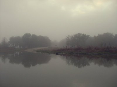 Fog at the Boat Ramp