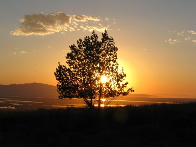 Sunset over Great Salt Lake