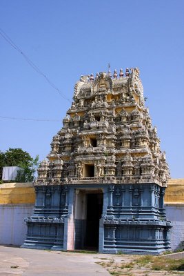 West Gopuram of the Kamakshi Amman temple, Kanchipuram, India