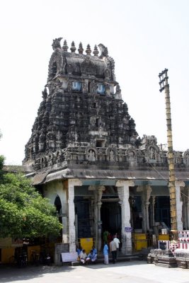 Inner gopuram of the Varadaraja Perumal Temple, Kanchipuram, India