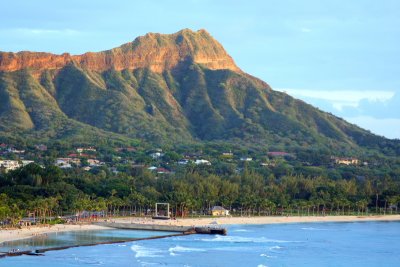 Diamond Head Volcano (Le'ahi), Oahu, Hawaii, USA
