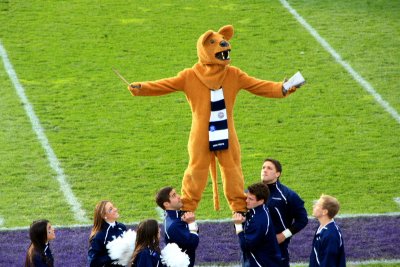 Nittany Lion can do many tricks