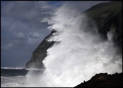 Stormwave on Corvo - The Azores