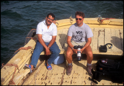 Looking for African Skimmers on Lake Nasser  1993