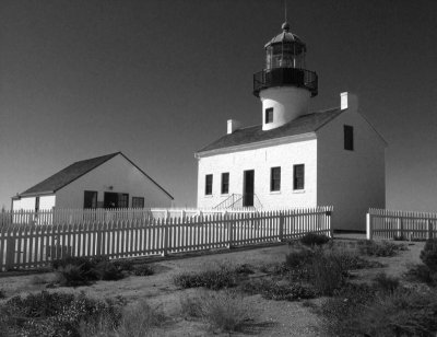Old Point Loma Lighthouse and Assistant Keeper's House