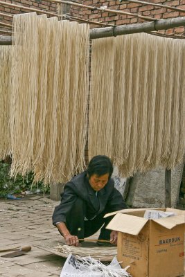 Hu Xian Farmers' Village - Noodles Drying