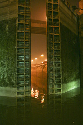 Opening Ship Lock near the Three Gorges Dam
