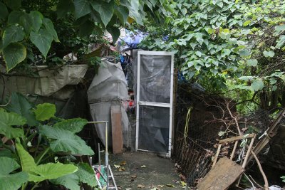 Front door to residence of Lamma Island Squatter