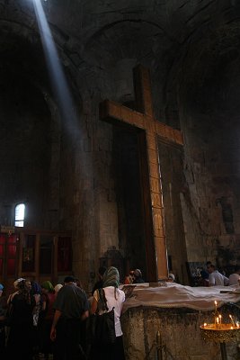 Inside Svetitskhoveli Cathedral in Mtskheta