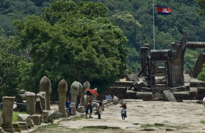The walkway at Preah Vihear, leading to the main temple