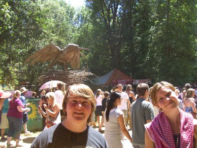 Forrest and Amy at the Oregon Country Fair