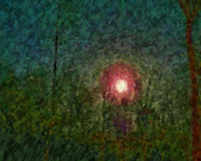 Impressionist Full Moon
