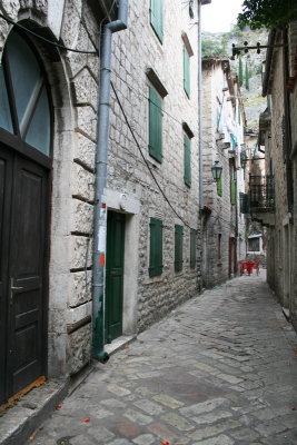 Narrow street in Kotor