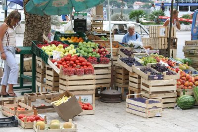 Fruit market in Kotor