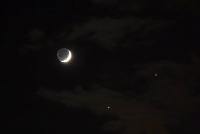 Jupiter, Venus, Moon Conjunction