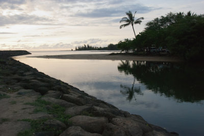 Anahulu Stream at Sunset