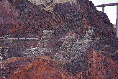 Power Lines At Hoover Dam