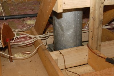 Chimney Going Through Garage/Laundry Room Attic