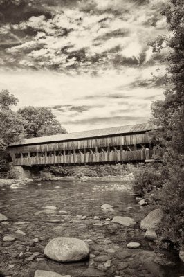 7/22/08 - Covered Bridge in B&W