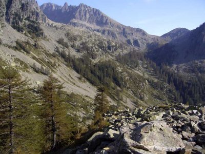 on the way back down