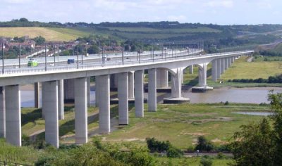 #2 medway bridges - path + motorway+ channel link