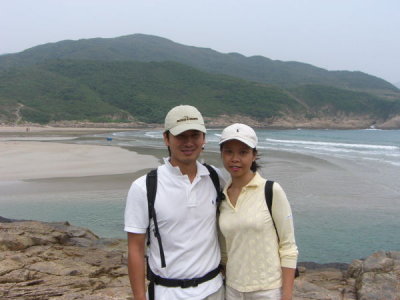 Khanh and Joyce on Sai Wan Beach