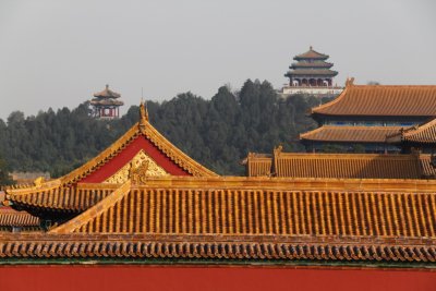 view across to pagoda on Jingshan (Coal Hill)