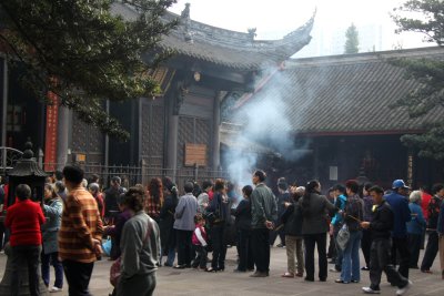 Wenshu Temple, Sunday morning