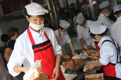 Making dumplings