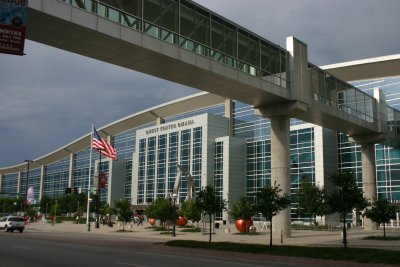 Qwest Center Convention Center Houses the warm-up pools and Aqua Zone